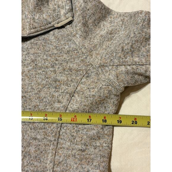 Thread & Supply Womens Medium Thick Knit Fitted Zip Up Sweater Jacket Fleece EUC - Picture 6 of 11